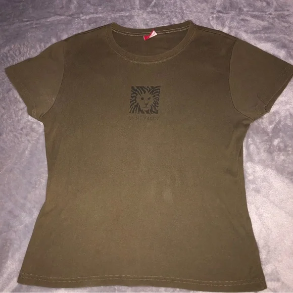 Anne Klein brown T-shirt/ tee/ shirt - Picture 1 of 6